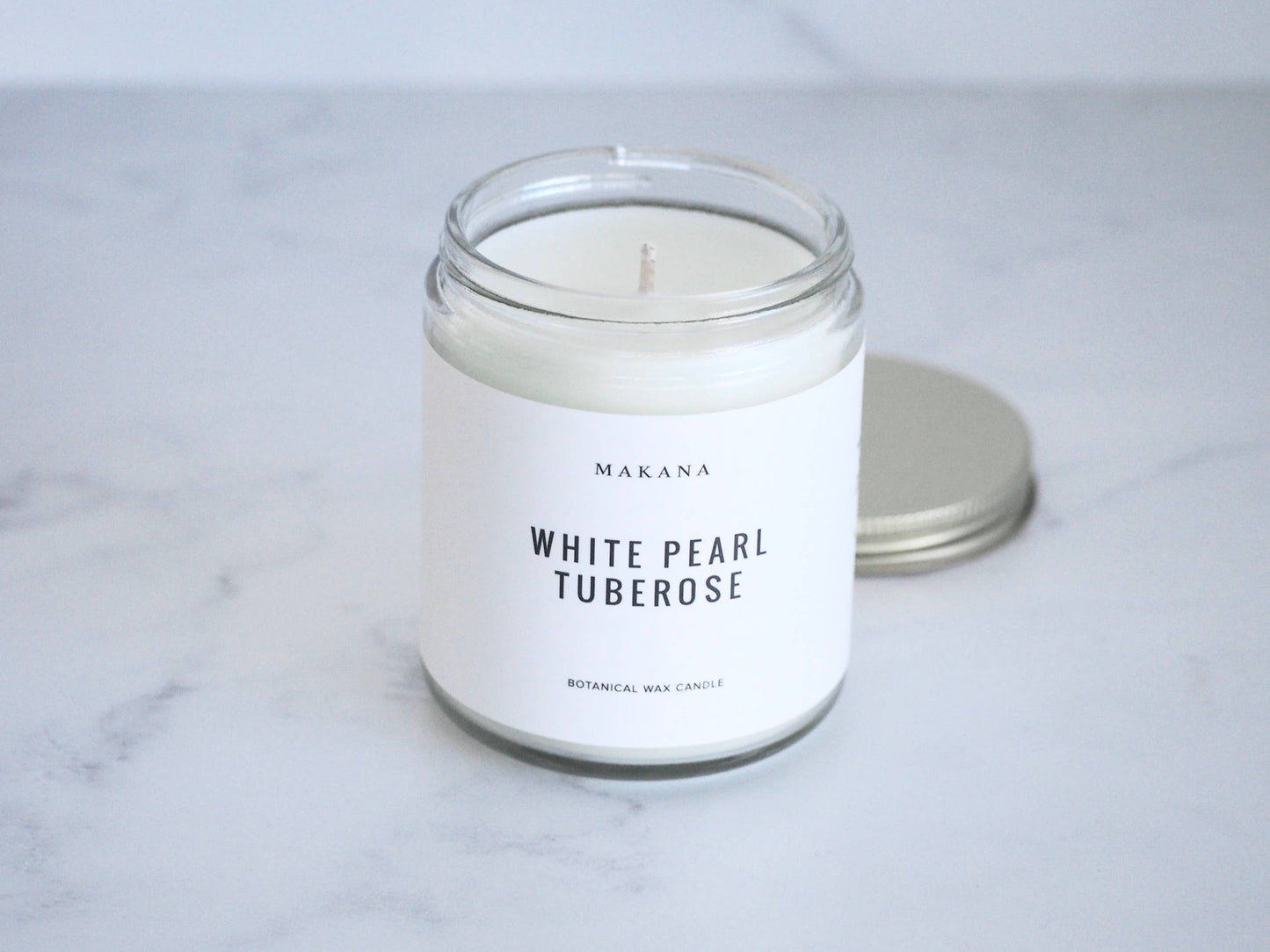 White Pearl Tuberose - Modern Apothecary Jar Candle 8 oz