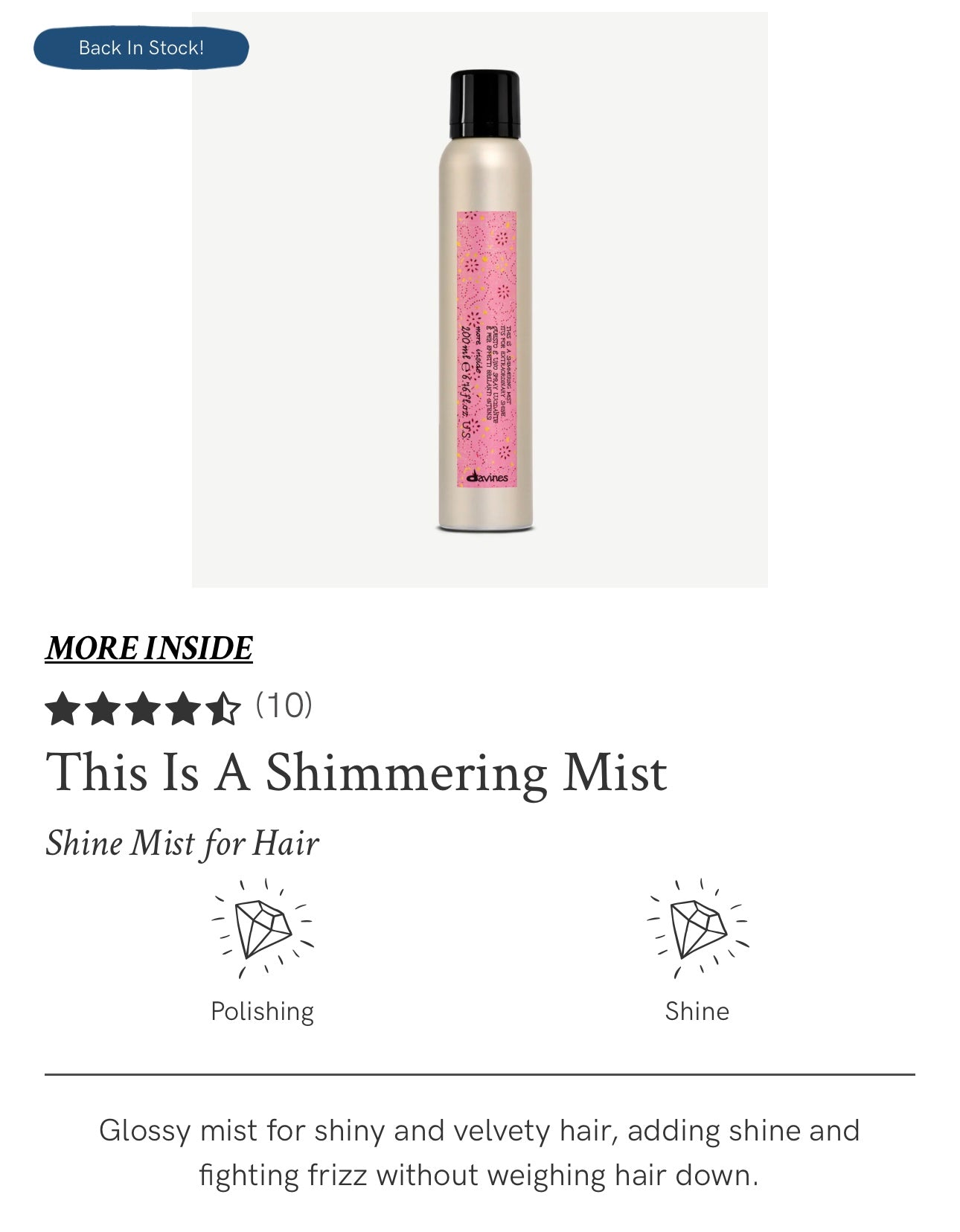 Davines - This is a Shimmering Mist