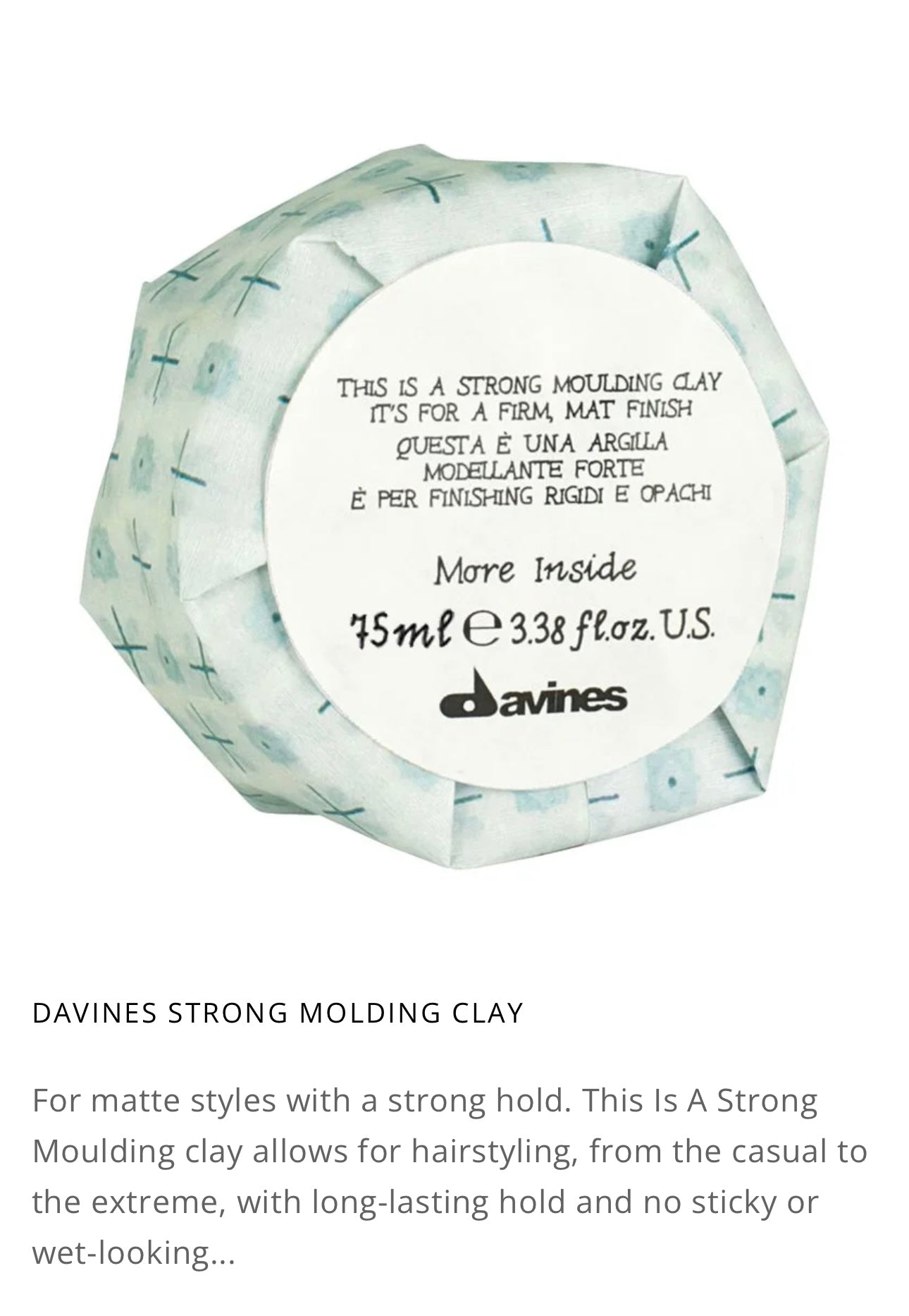 Davines - This is a Strong Moulding Clay
