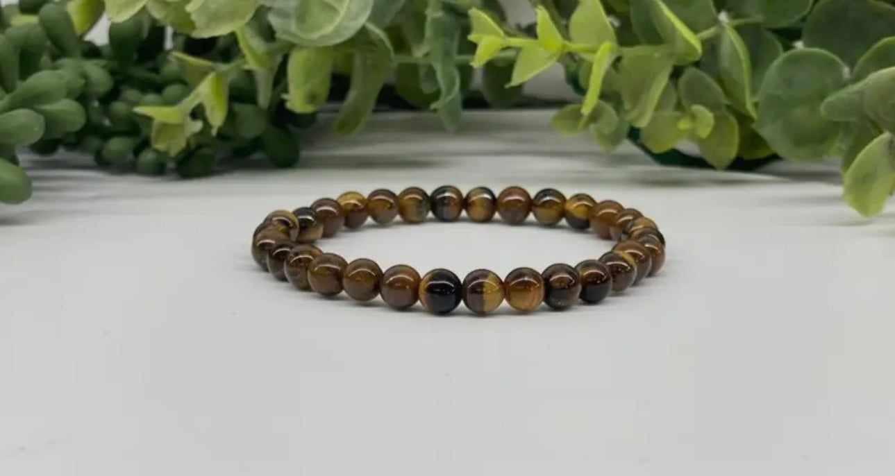 Mala - Healing Bracelet - Yellow Tiger Eye Stretchable Bracelet