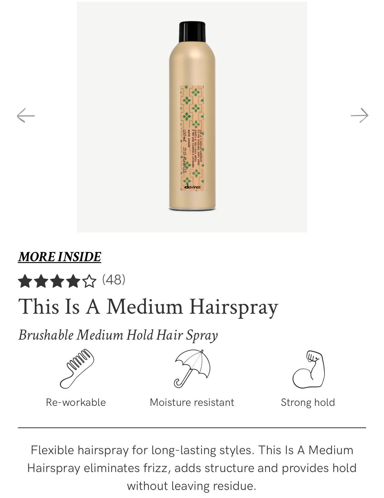 Davines - This is a Medium Hairspray