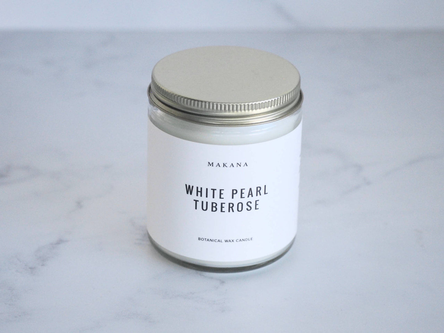 White Pearl Tuberose - Modern Apothecary Jar Candle 8 oz