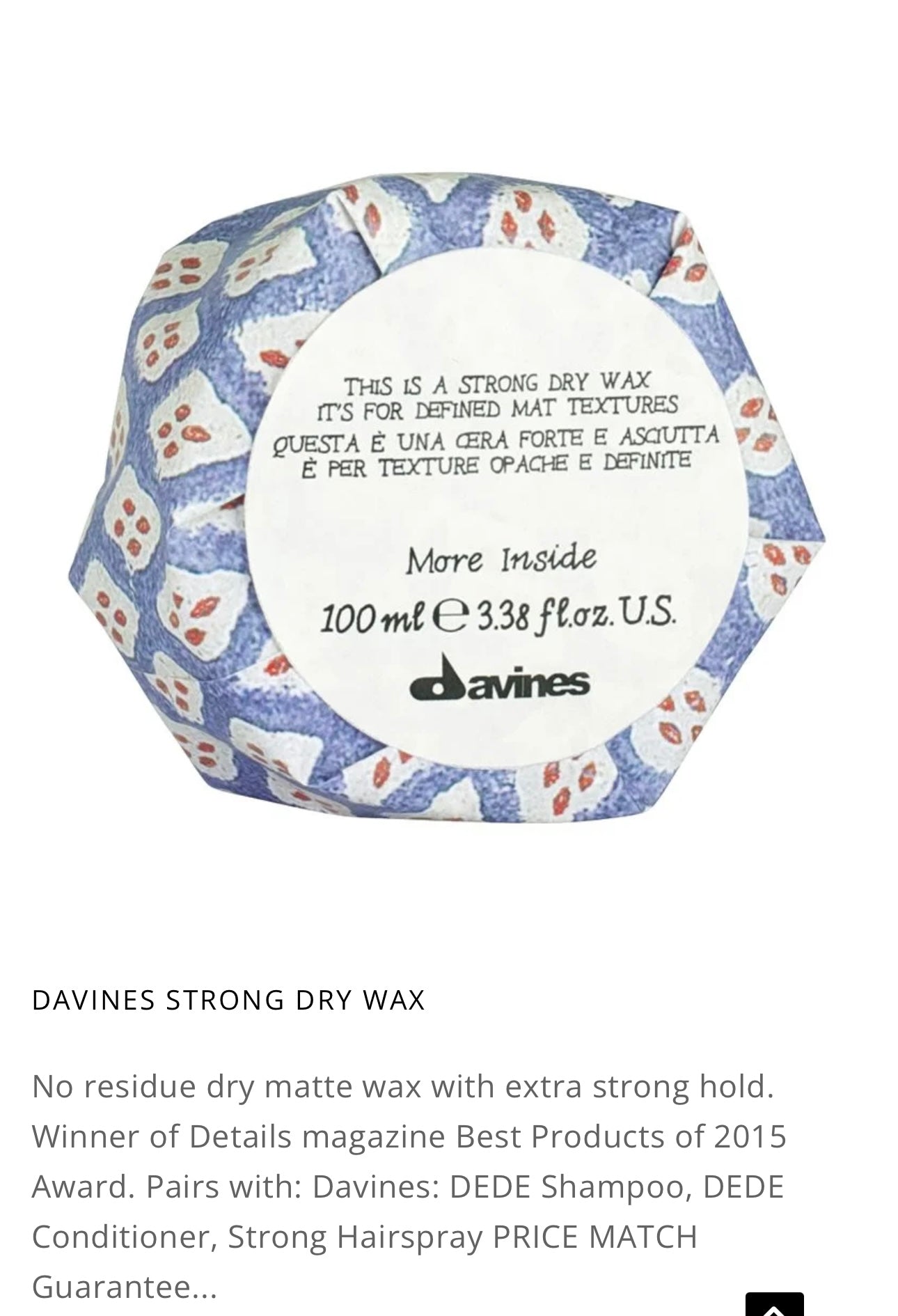 Davines - This is a Strong Dry Wax