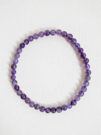 Sacred Sunday - 'INTENTION' Stacking Stretch Bracelet [AMETHYST] - 4mm