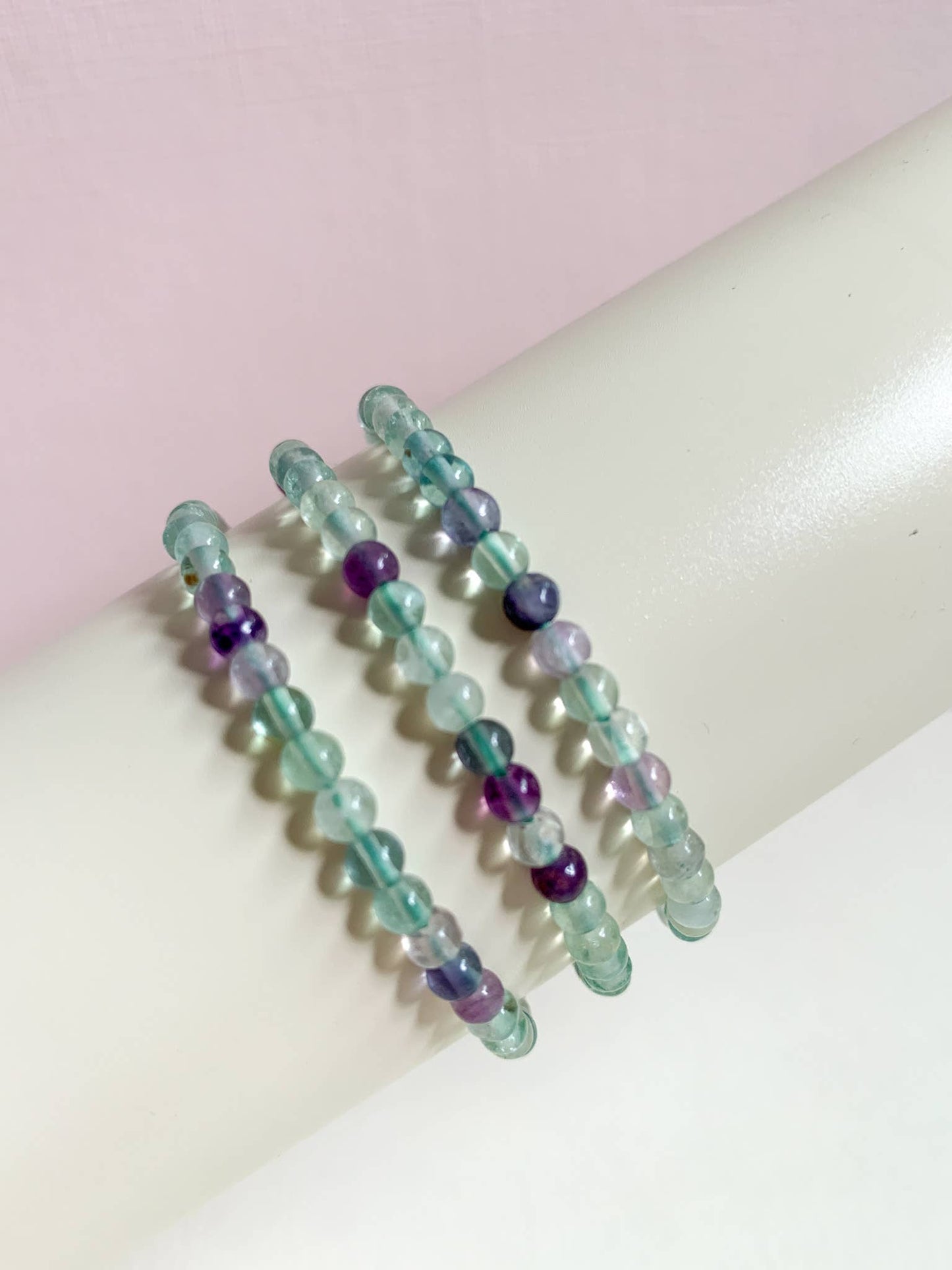 Sacred Sunday - 'INTENTION' Stacking Stretch Bracelet [FLUORITE ] - 4mm