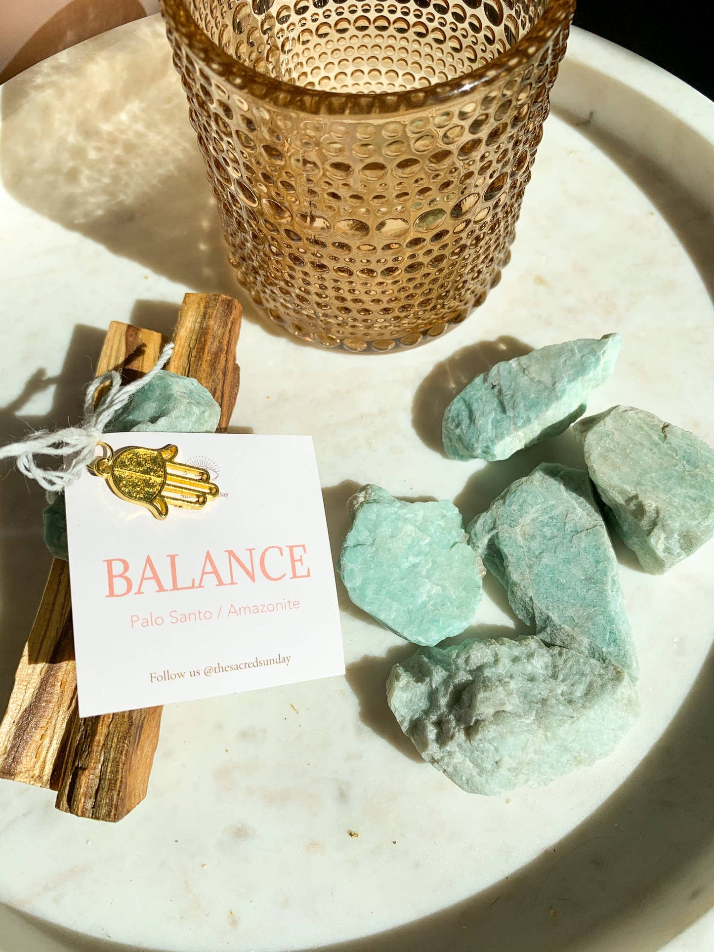 Sacred Sunday - 'BALANCE' Intention Bundle [ Palo Santo + Amazonite ]