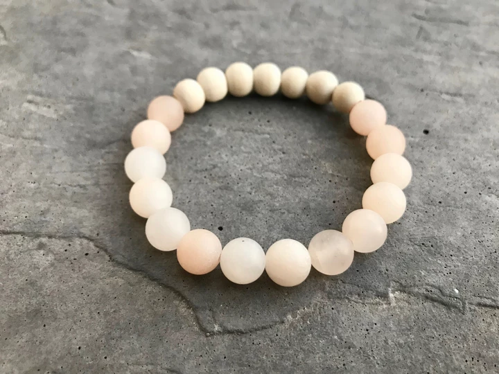 Batu Suci Handmade Jewelry - Love you More Diffuser Bracelet  |  Pink Aventirune Aromatherapy Bracelet