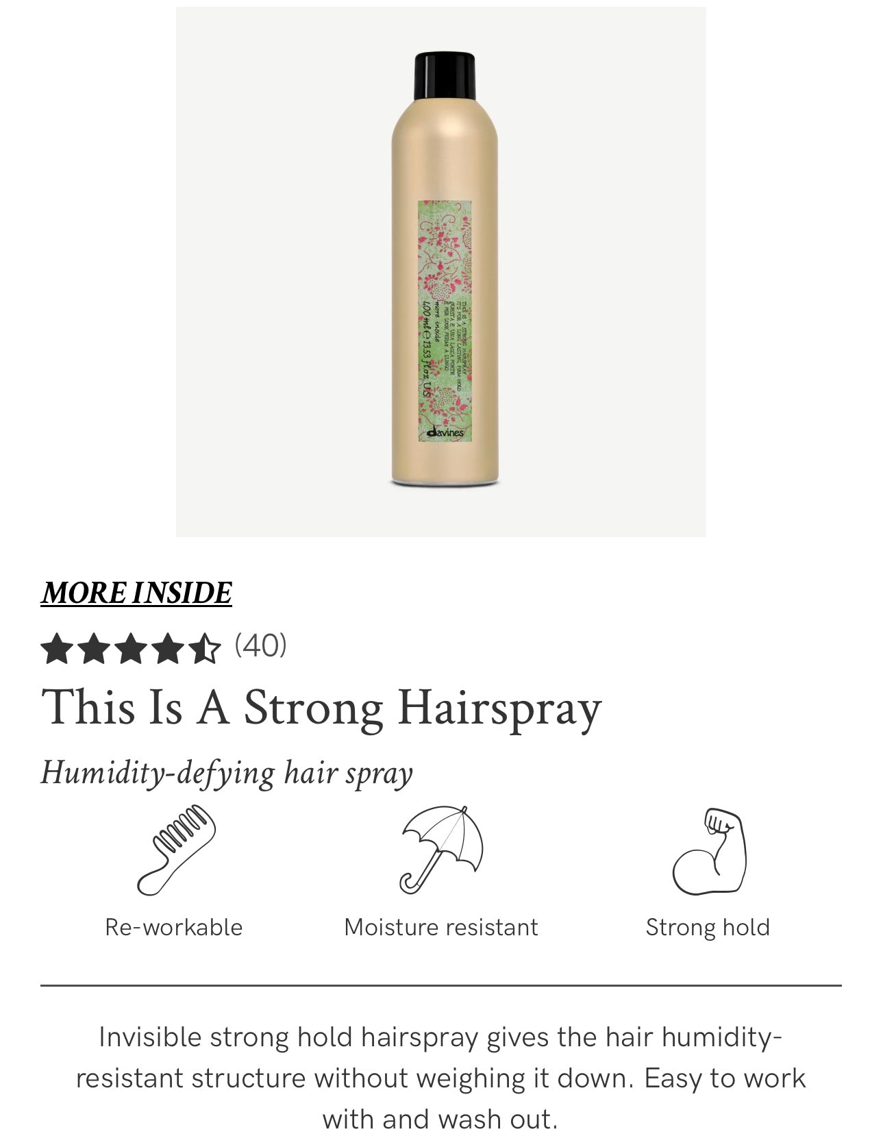 Davines - This is a Strong Hairspray