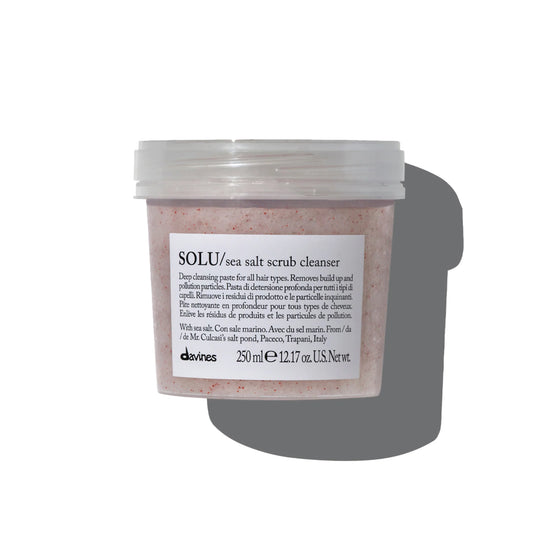 SOLU Sea Salt Scrub Cleanser - Scrub Shampoo with Trapani sea salt