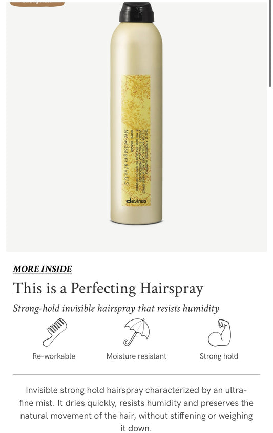 Davines - This is a Perfecting Hairspray